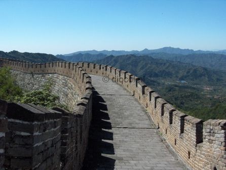 De chinese muur bij Mutianyu